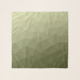 Army light green gradient geometric mesh pattern scarf
