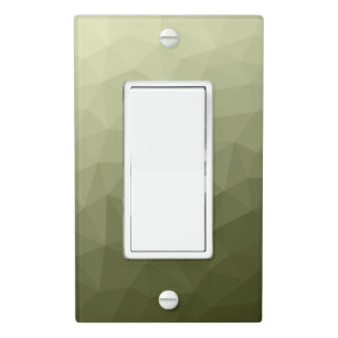 Army light green gradient geometric mesh pattern switch cover