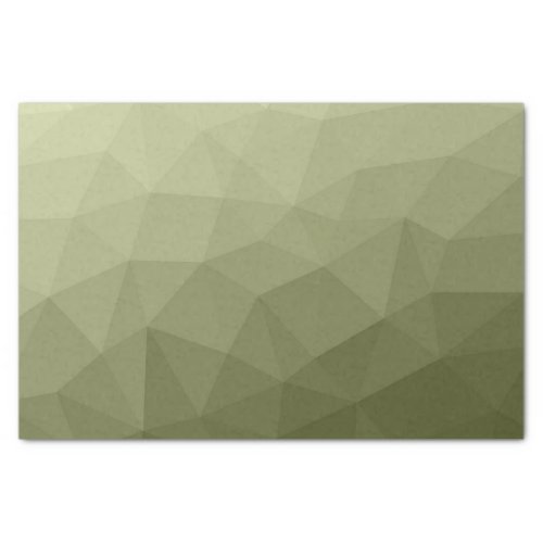 Army light green gradient geometric mesh pattern tissue paper