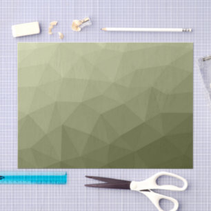 Army light green gradient geometric mesh pattern tissue paper