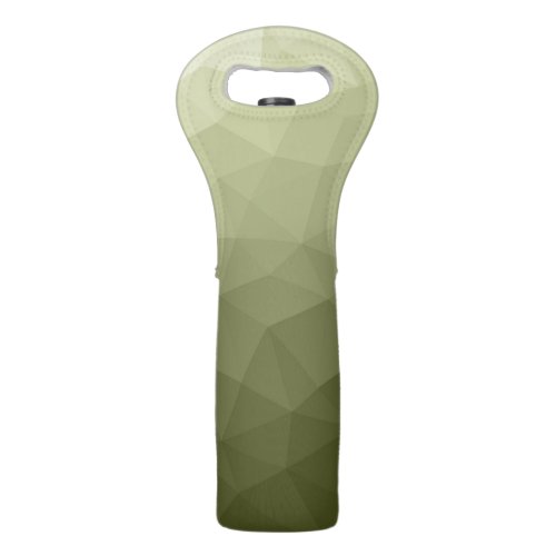 Army light green gradient geometric mesh pattern wine bag