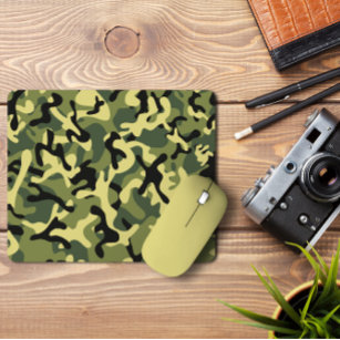 Army Lime Green Forest Camo   Camo Forest Mousepad