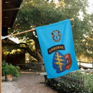 Army MACVSOG Special Forces Green Berets Flag