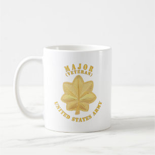 Army - Major - MAJ - Veteran - V1 Coffee Mug