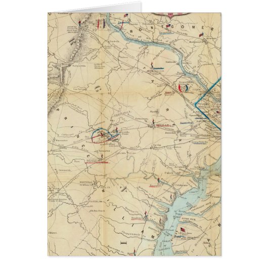 Army Map of The Seat of War In Virginia (Front)