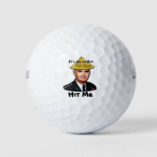 Army Marines Navy Vietnam Nam War Veterans Vets Golf Balls (Front)