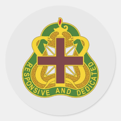 Army MEDCOM DUI Classic Round Sticker