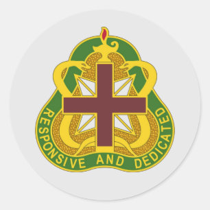 Army MEDCOM DUI Classic Round Sticker