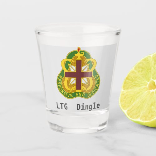 Army MEDCOM DUI Personalized Shot Glass