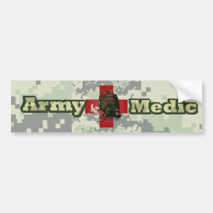 Army Medic Bumper Sticker