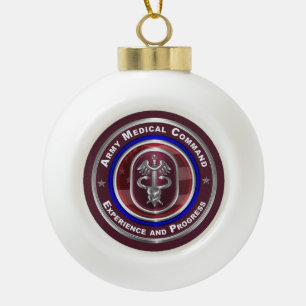 Army Medical Command-AMEDD Keepsake Ceramic Ball Christmas Ornament