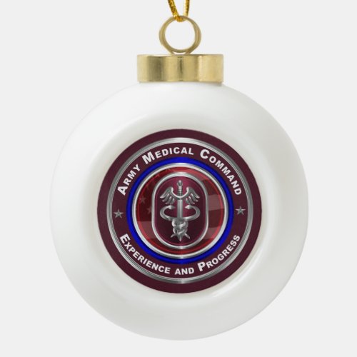 Army Medical Command_AMEDD Keepsake Ceramic Ball Christmas Ornament