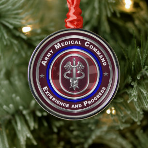 Army Medical Command-AMEDD Keepsake Christmas Metal Ornament