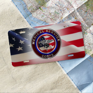 Army Medical Service Corps License Plate