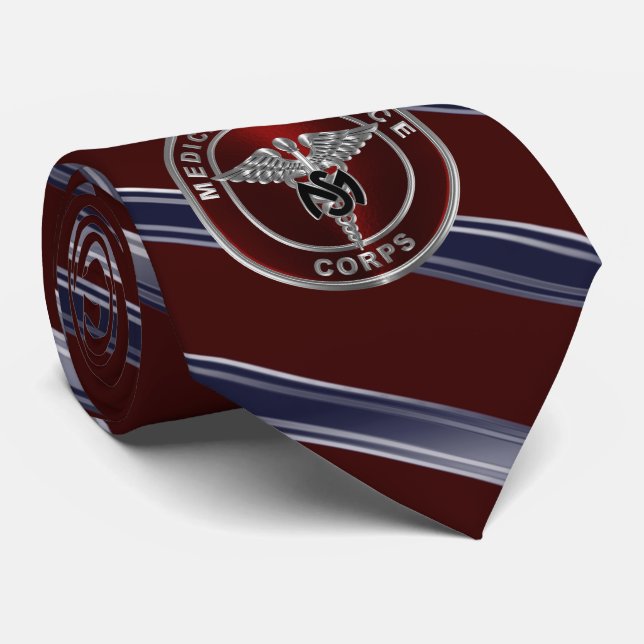 Army Medical Service Corps  Neck Tie (Rolled)