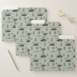 Army Military Camouflage Green Camo File Folder