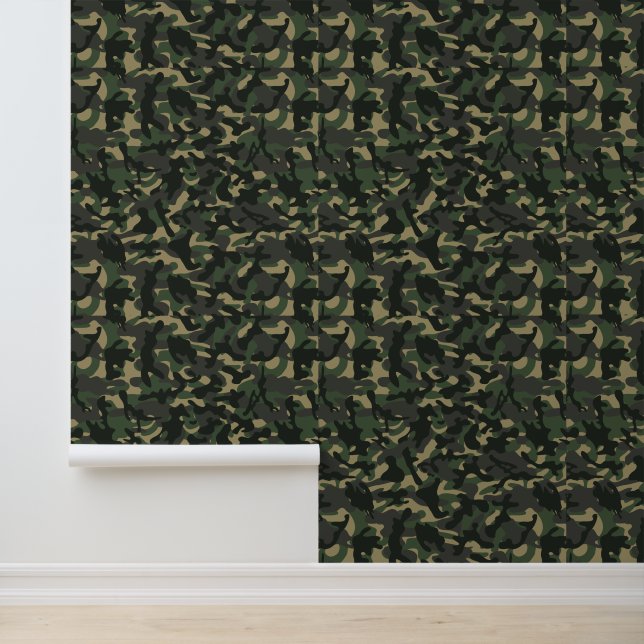 Army military camouflage green wallpaper  (Application)