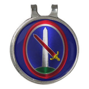 Army Military District Washington Golf Hat Clip