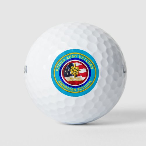 Army Military Intelligence Veteran Golf Balls
