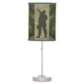 Army Military Men in Camouflage Table Lamp (Front)