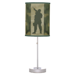 Army Military Men in Camouflage Table Lamp
