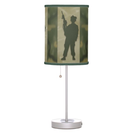 Army Military Men in Camouflage Table Lamp (Right)