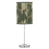 Army Military Men in Camouflage Table Lamp (Back)