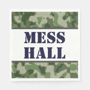 Army Military Mess Hall Birthday Party Napkins