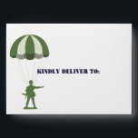 Army Military Paratrooper Birthday Party Envelope<br><div class="desc">Add a special touch to your Army Military Birthday Party Invitations with these Paratrooper Personalized Envelopes. Great for army,  military,  and camo themed parties.</div>