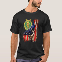 Army Military Police Corps American Flag T-Shirt