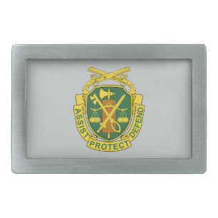 Army Military Police Corps Rectangular Belt Buckle
