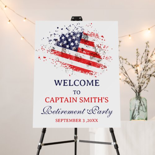 Army Military Retirement Party Welcome Sign