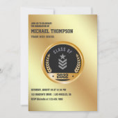 Army/Military themed Graduation Party Invitation (Front)