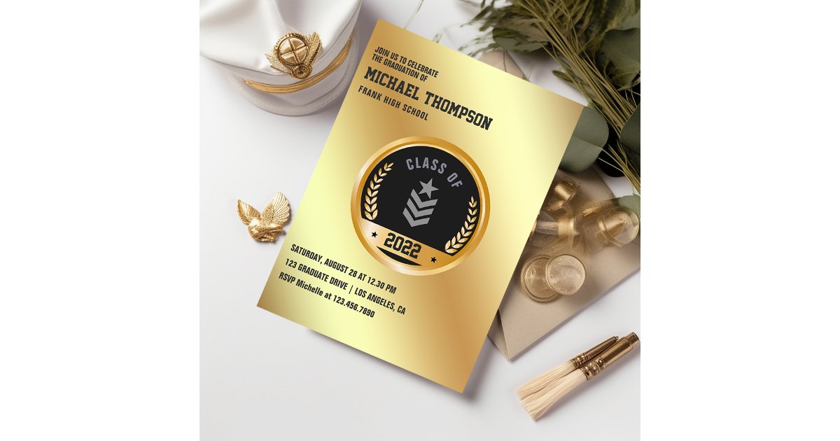 Army/Military themed Graduation Party Invitation | Zazzle