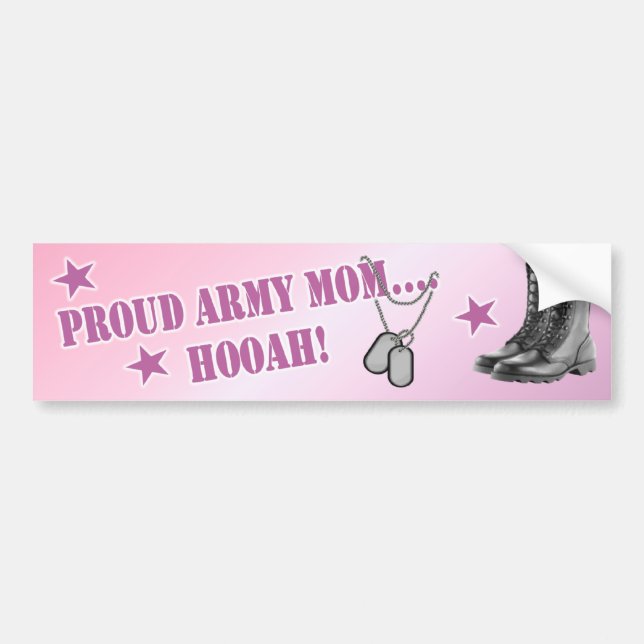 Army Mom Bumper Sticker (Front)