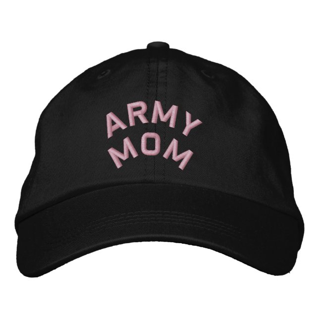 Army Mom Embroidered Baseball Cap (Front)