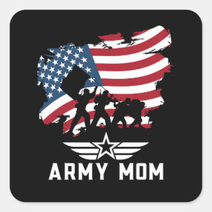 Army Mom Square Sticker