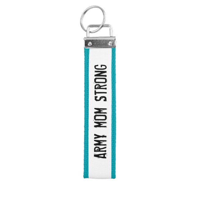 Army Mom Strong Keychain (Keys on Top)