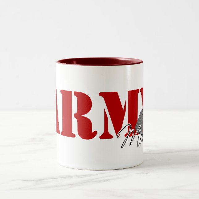Army Mom Two-Tone Coffee Mug (Center)