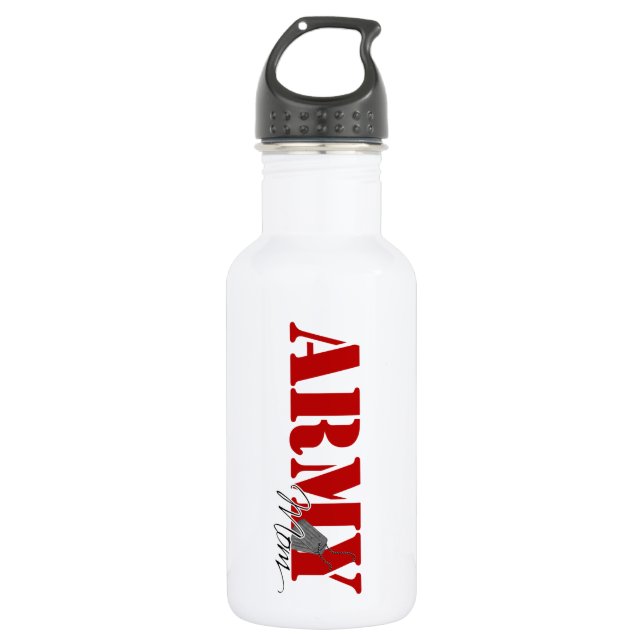 Army Mom Water Bottle (Front)