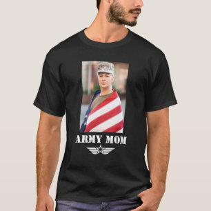 Army Mom with Photo T-Shirt