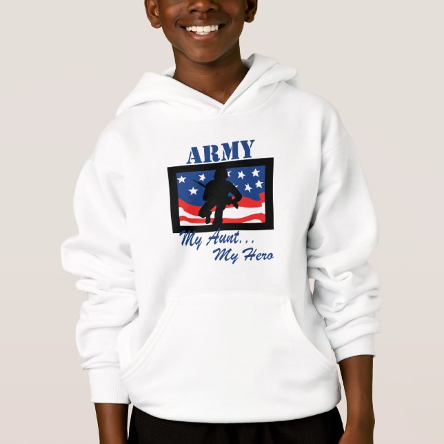 Army My Aunt My Hero Hoodie (Front)