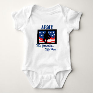 Army My Grandpa My Hero Baby Bodysuit