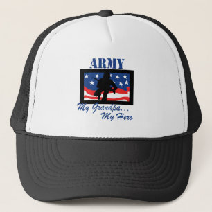 Army My Grandpa My Hero Trucker Hat