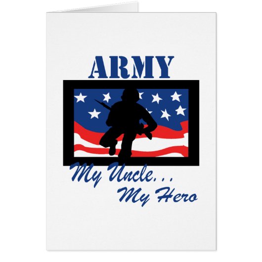 Army My Uncle My Hero Cards (Front)