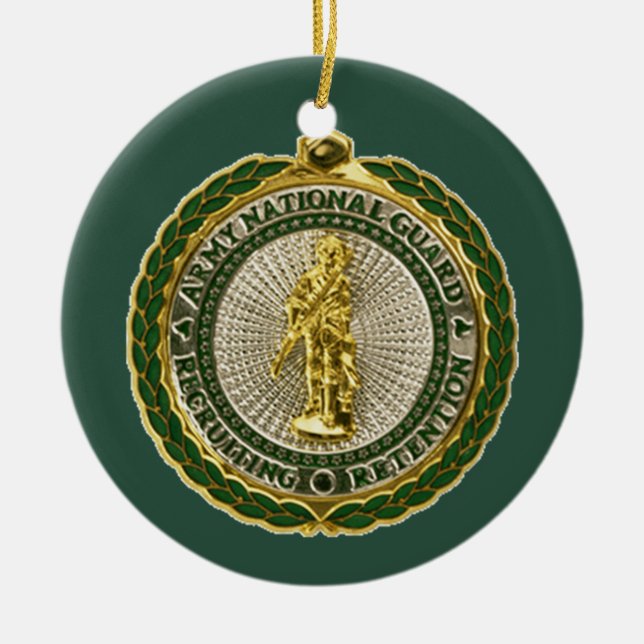 Army National Guard Ceramic Ornament (Front)
