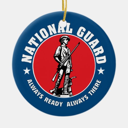 Army National Guard Historic Logo Ceramic Ornament