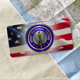 Army National Guard License Plate