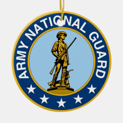 Army_National_Guard_logo Ceramic Ornament
