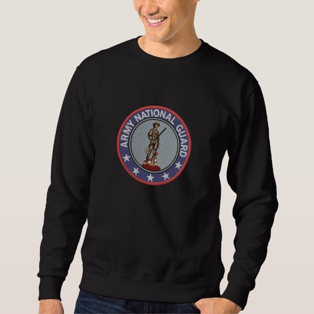 Army National Guard Military Logo Embroidered Sweatshirt (Front)
